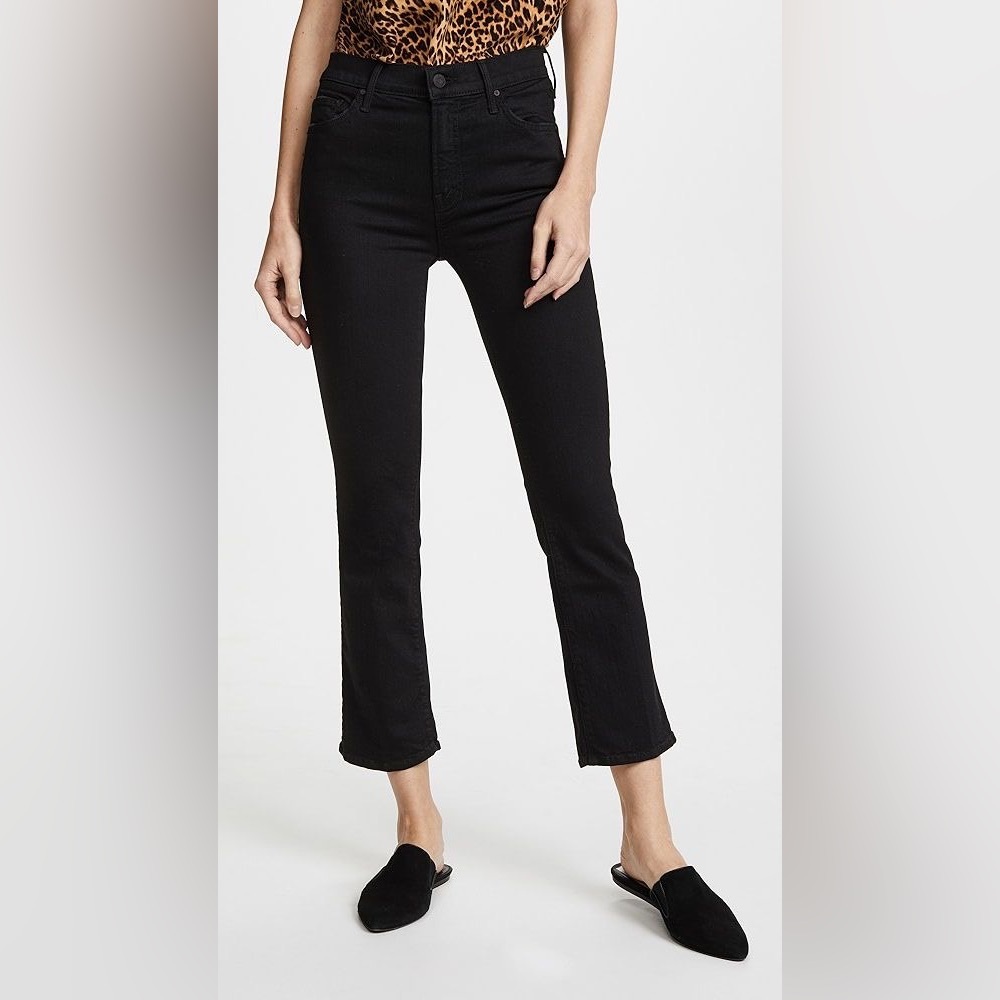 MOTHER The Insider Crop Jeans, Not Guilty, Black, 31